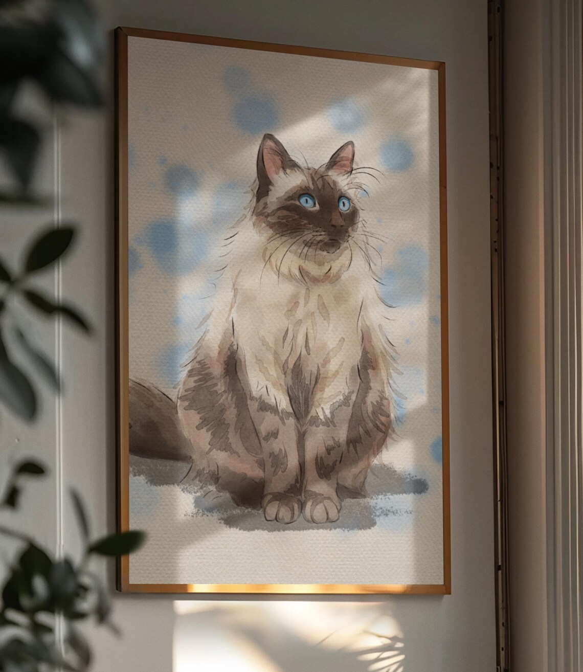 Custom Pet Painting, Cat and Dog Portrait Gift