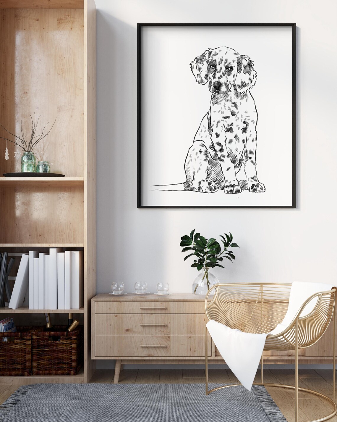 Custom Pet Portrait From Photo, Pet Loss Gift - Image 3