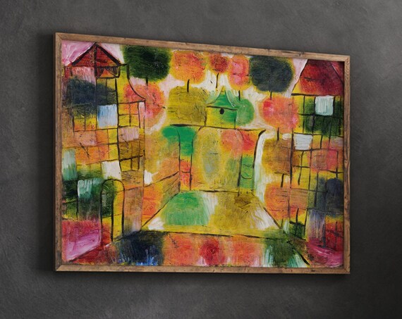 Paul Klee Tree and Architecture Rhythms 1920 Abstract Poster