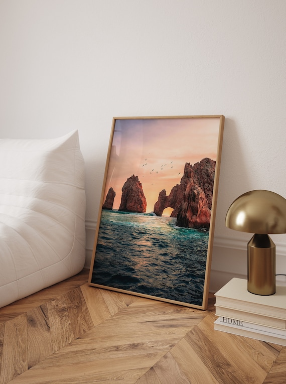 Cabo San Lucas El Arco Rock Arch Sunset Ocean Mexico Photo Poster