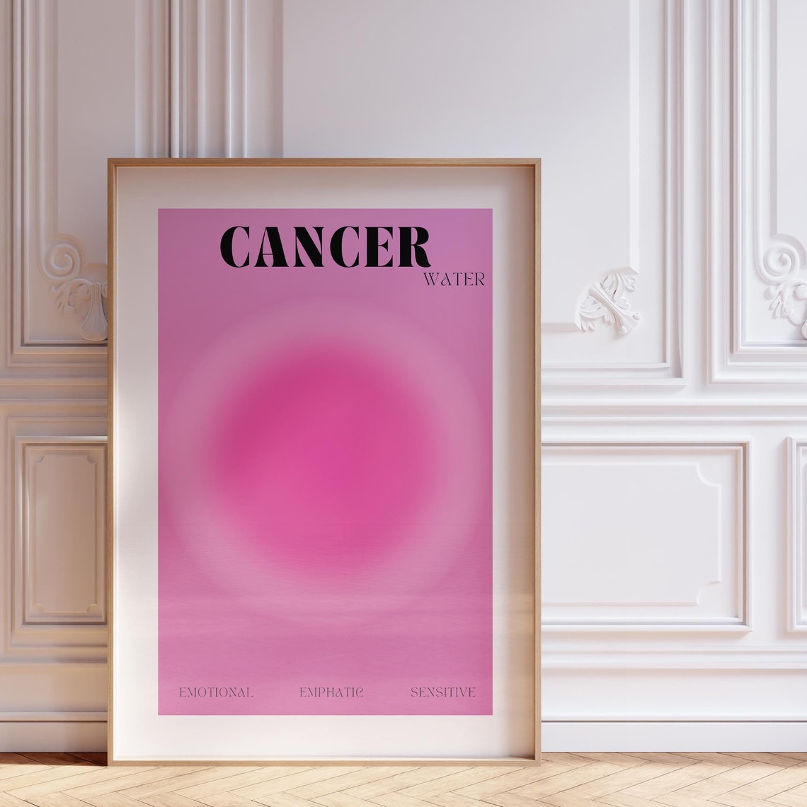 Aura Cancer Zodiac Poster Aesthetic Wall Art Astrology Gifts Manifestation Cancer Gift Teen Room Decor Spiritual Gifts Zodiac Print
