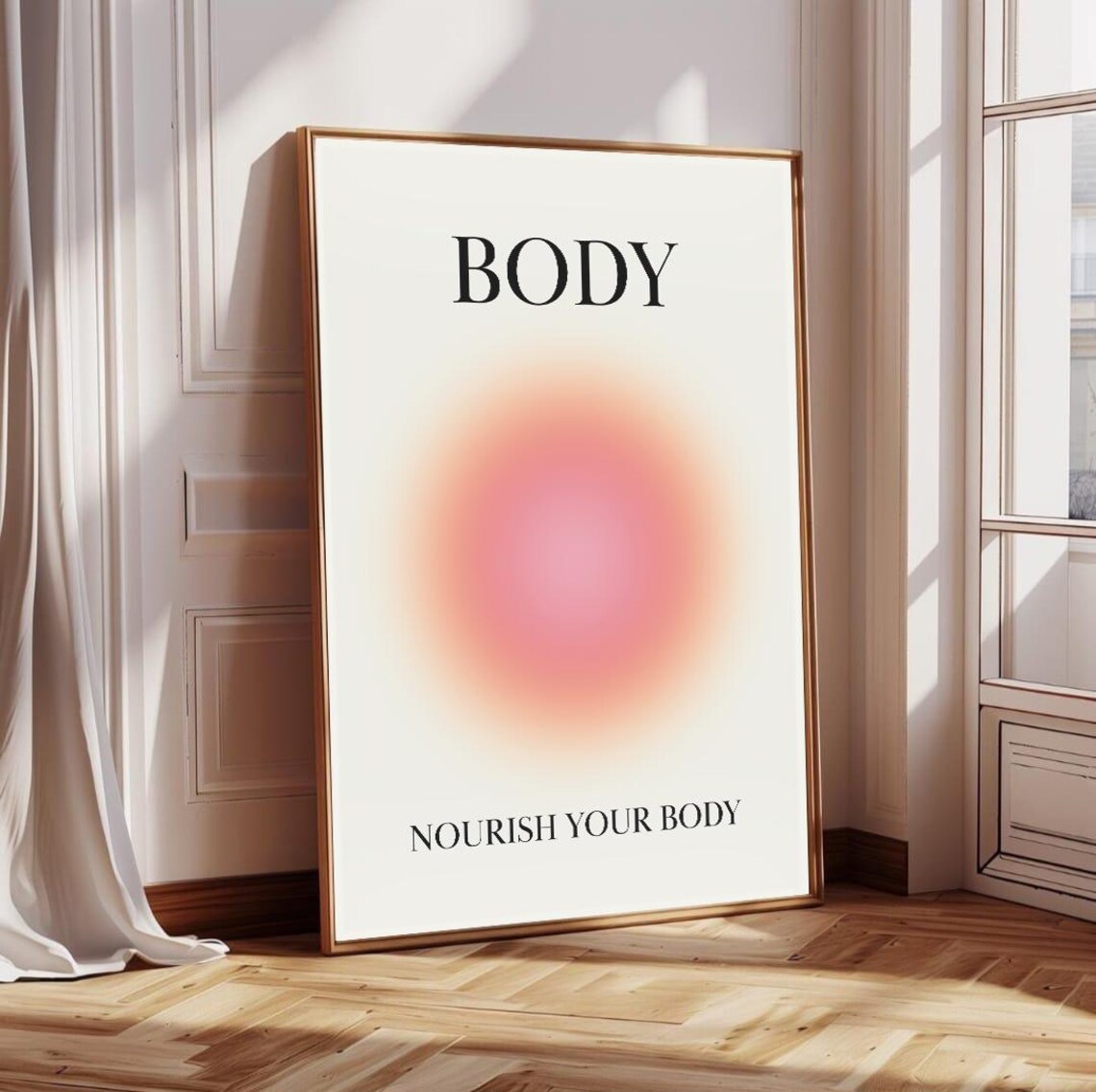 Aura Body Positive Affirmation Print Spiritual Gradient Decor Pdf