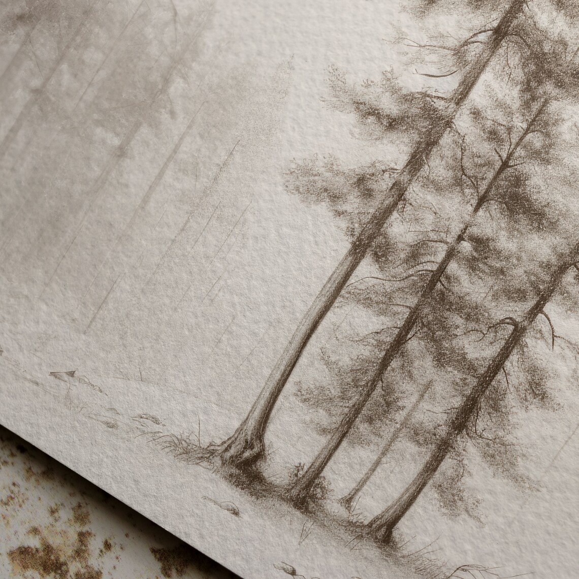 Modern Pines Rustic Style Art Print, Cabin Decor - Image 6
