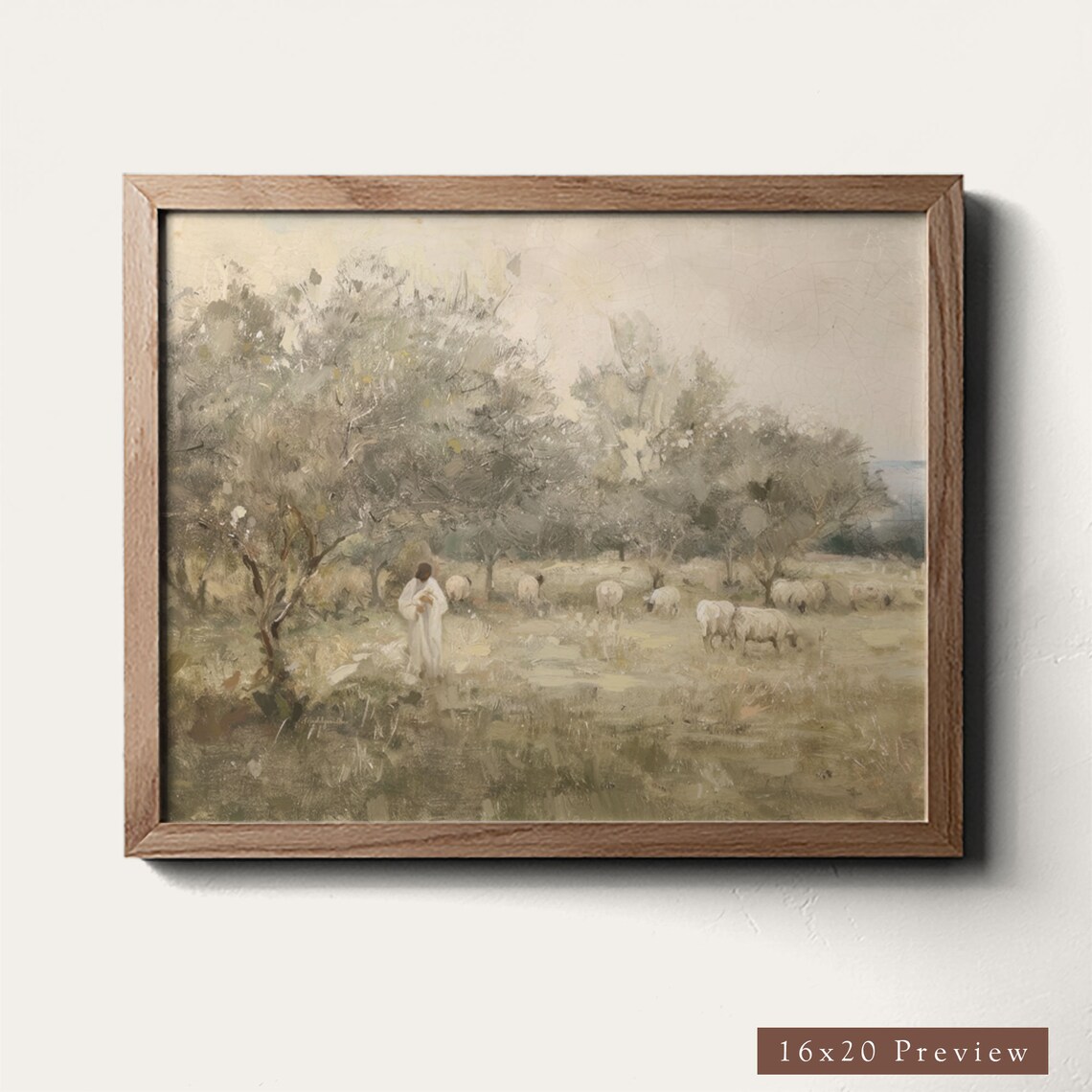 The Lord Is My Shepherd, Religious Art Print - Image 3