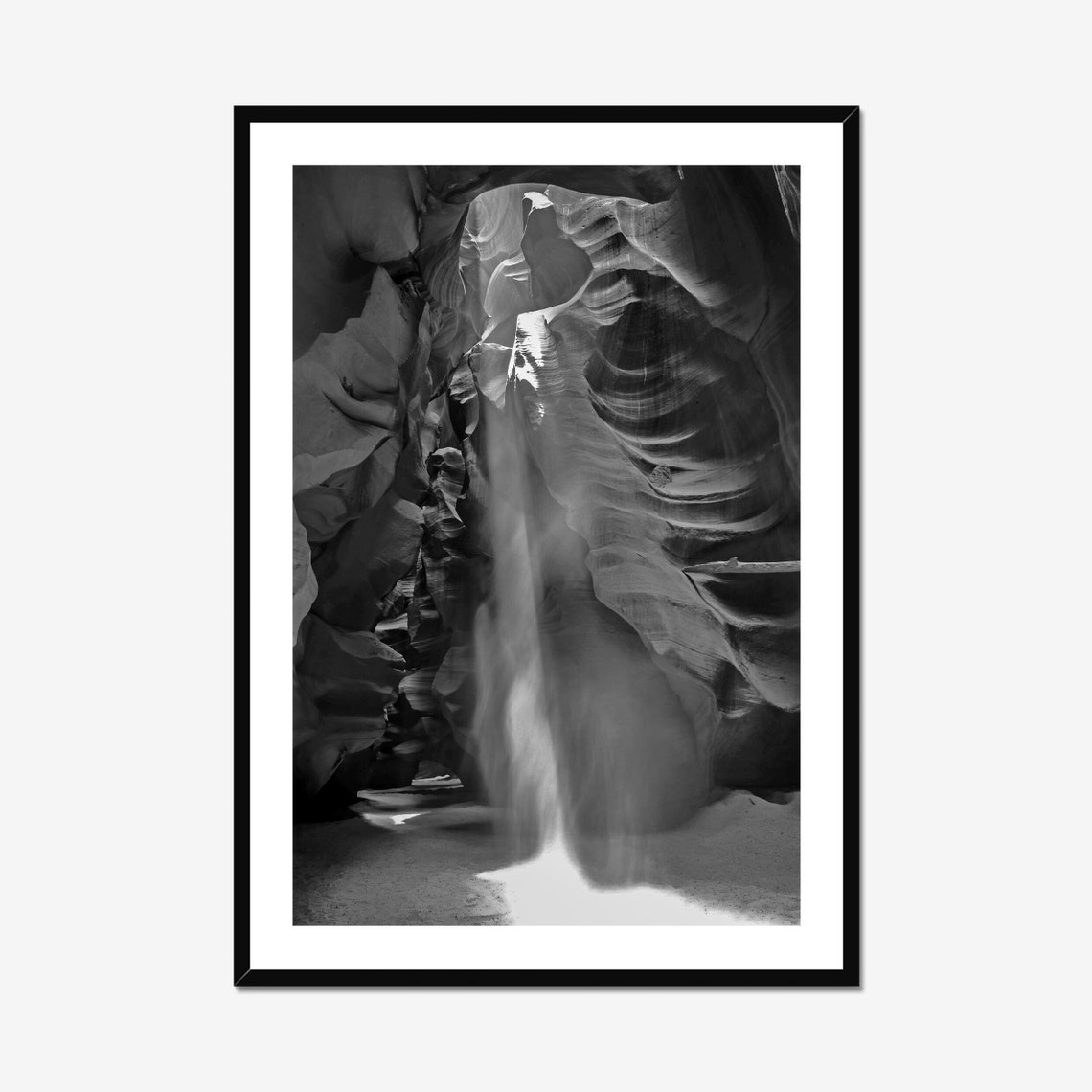 Antelope Canyon Black And White Desert Photography