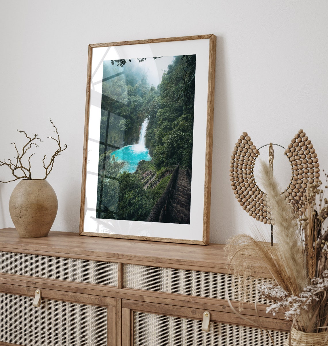 Rio Celeste Waterfall, Costa Rica Art Print