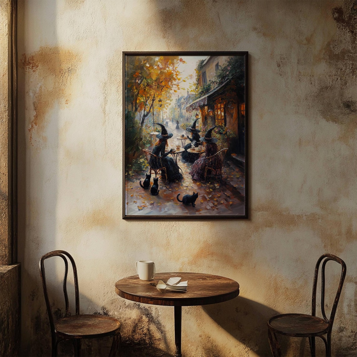 Witch Cafe Halloween Impressionist Wall Art Print - Image 6