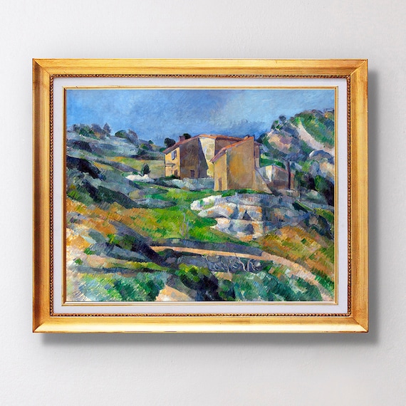 Paul Cezanne Houses in Provence Riaux Valley Fine Art Poster
