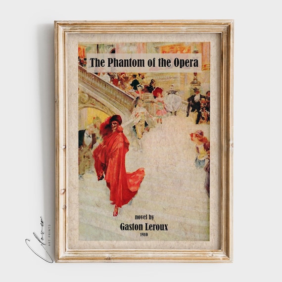 The Phantom of the Opera 1910 Gaston Leroux Novel Cover Art Print