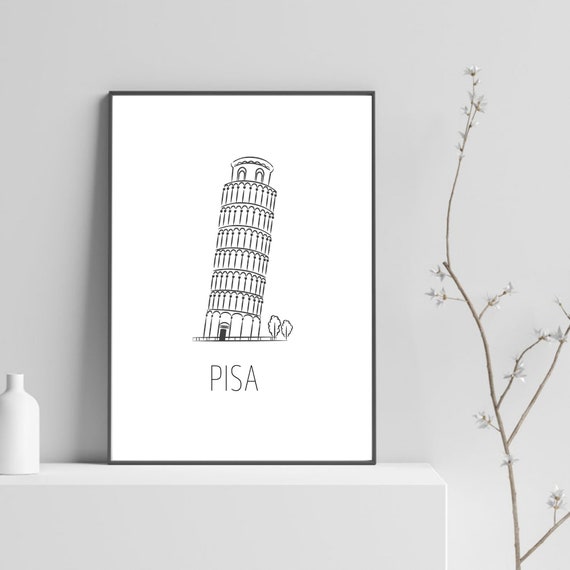Pisa Print Tower Of Pisa Print Poster