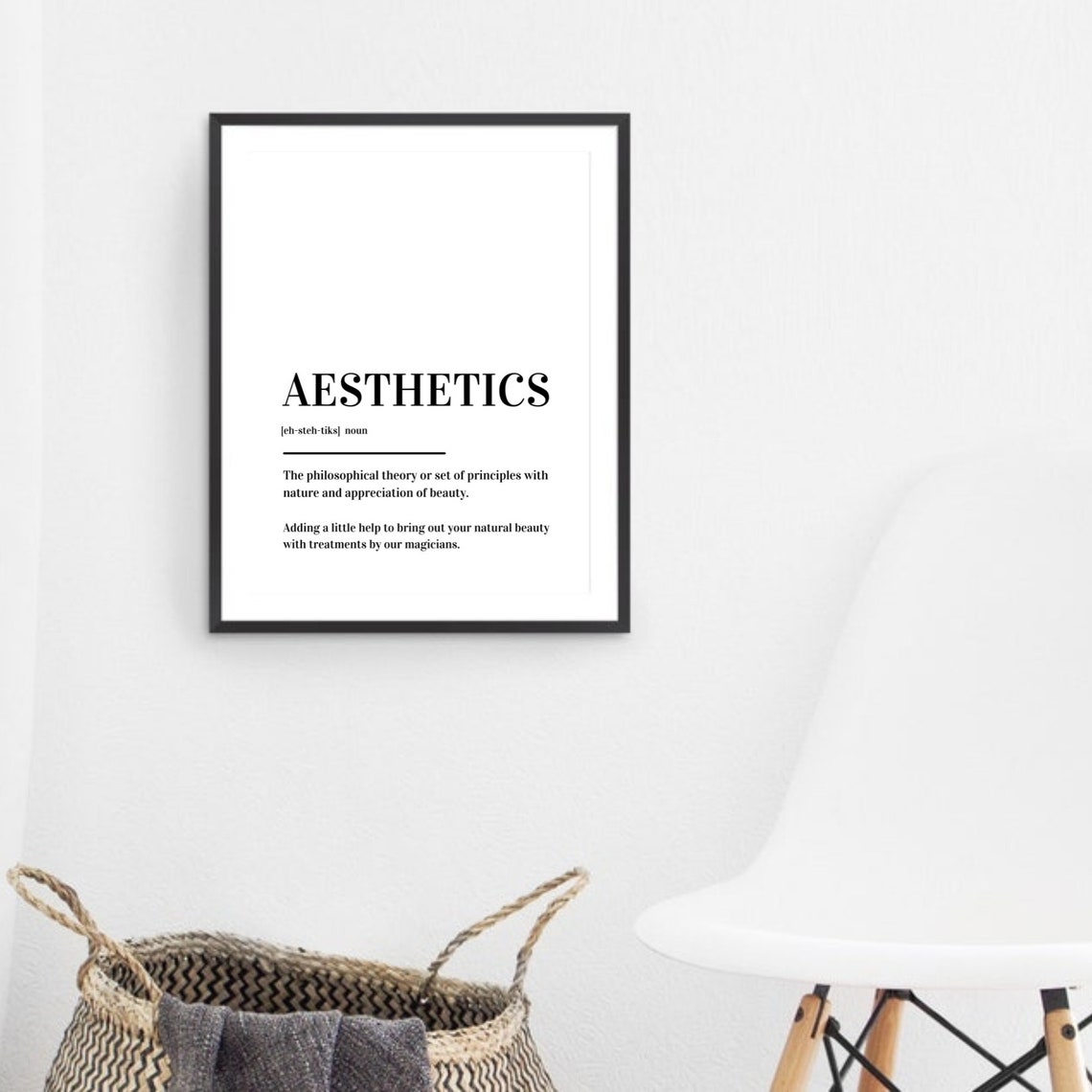 Aesthetics Definition Typography Beauty Salon Decor Gift Poster - Image 3