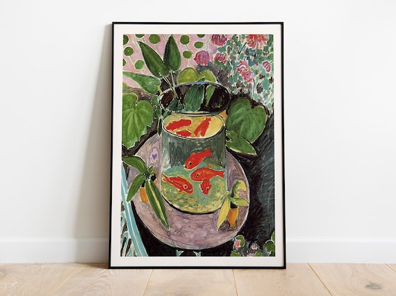 Matisse Goldfish Vintage Exhibition Art Poster