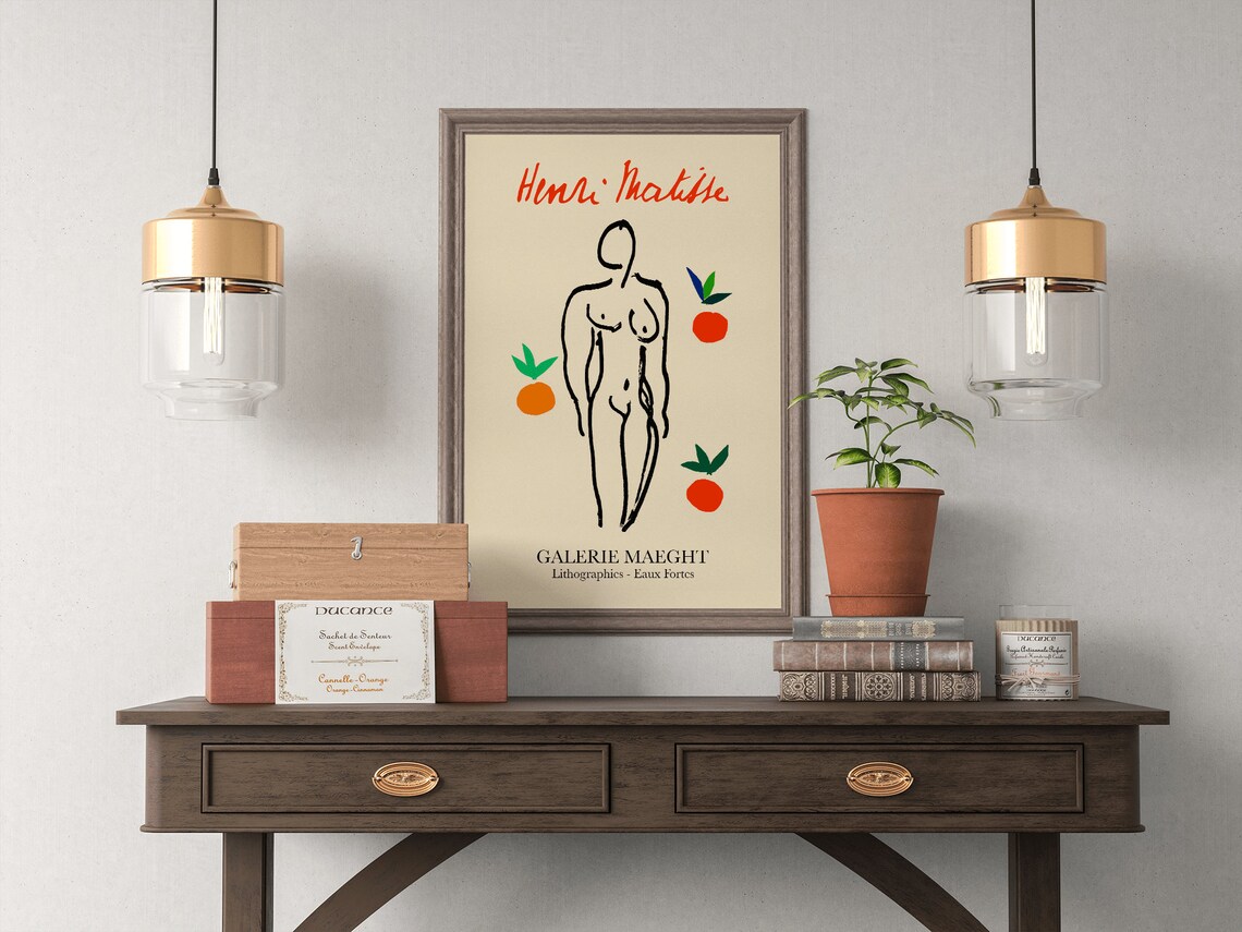 Henri Matisse Nude With Oranges Poster, Home Decor - Image 4