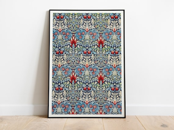 William Morris Snakeshead Pattern Art Print