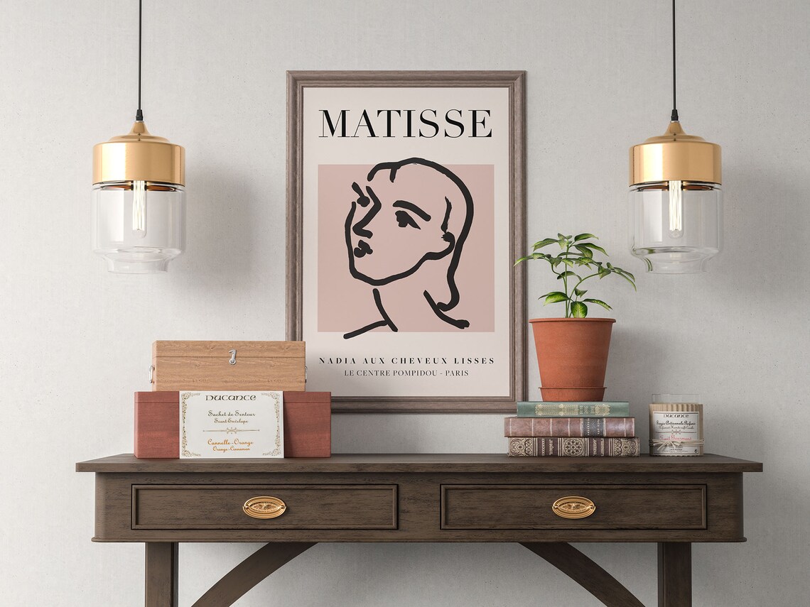 Henri Matisse Nadia Vintage Line Art Poster - Image 4