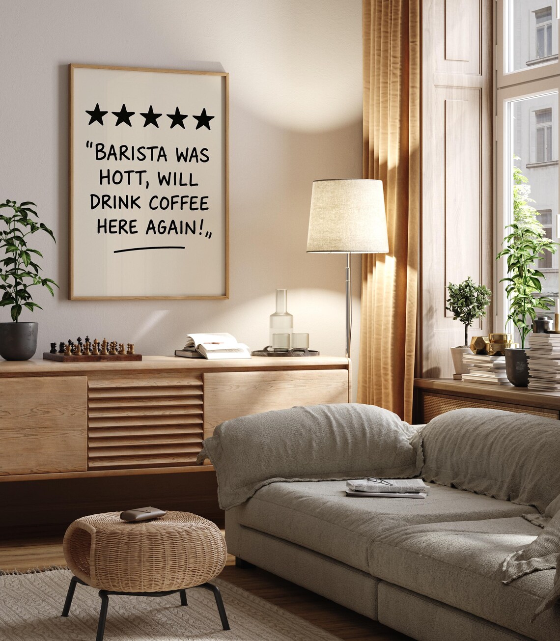 Coffee Wall Art, Funny Barista Humorous Decor - Image 2