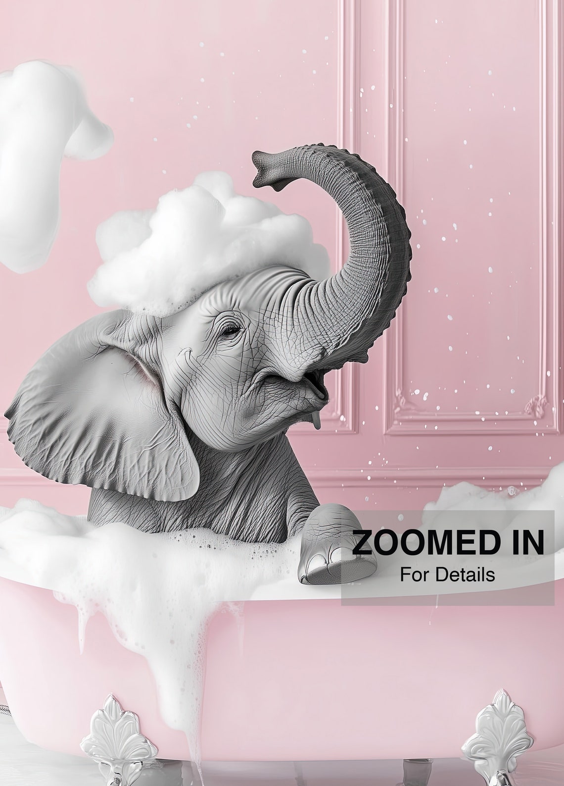 Cute Elephant, Modern Travel Poster - Image 2