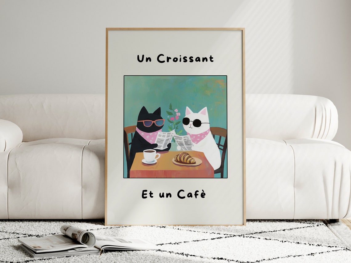 French Cafe - Vintage Travel Poster - Image 3