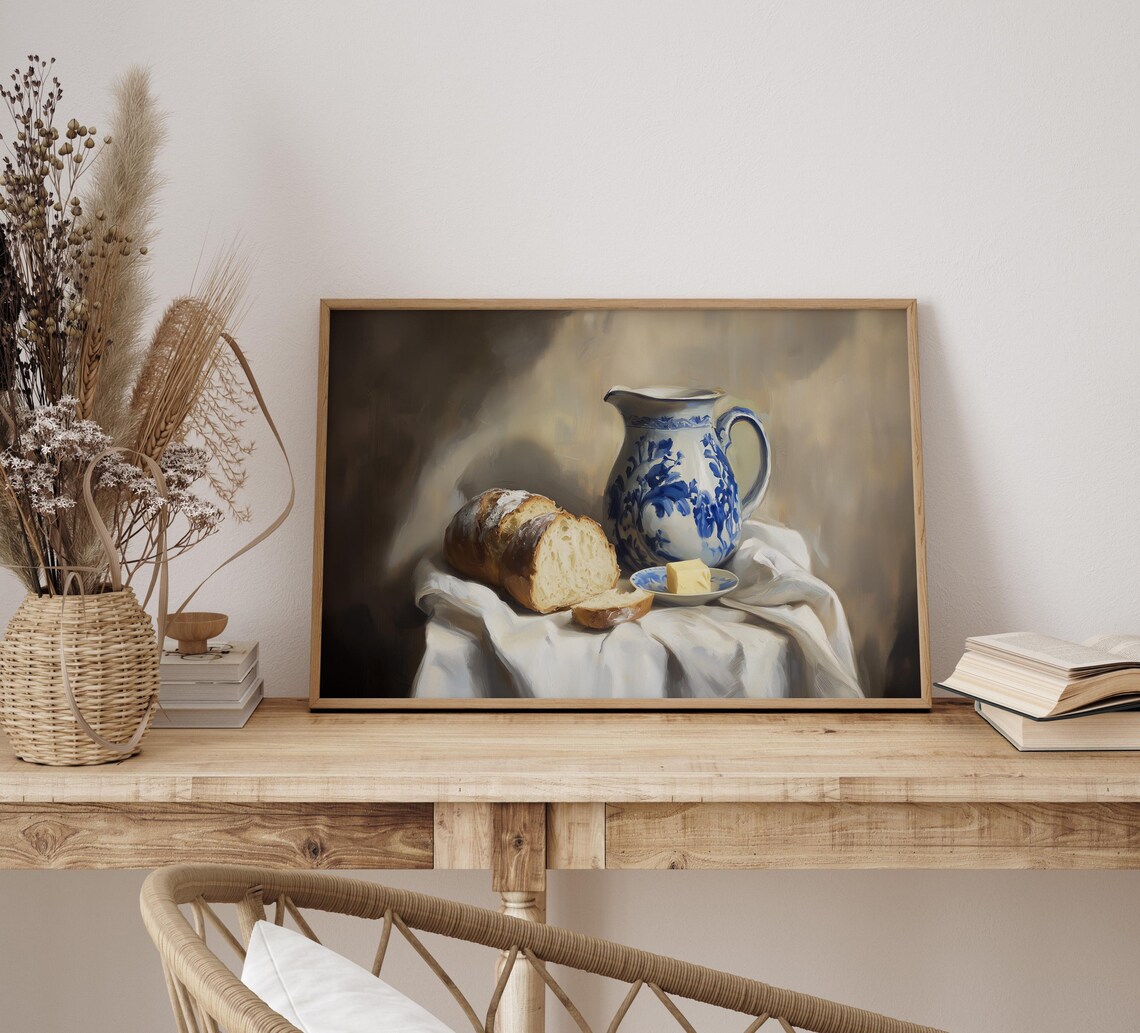 Sourdough Bread And Butter, Vintage Kitchen Decor - Image 6