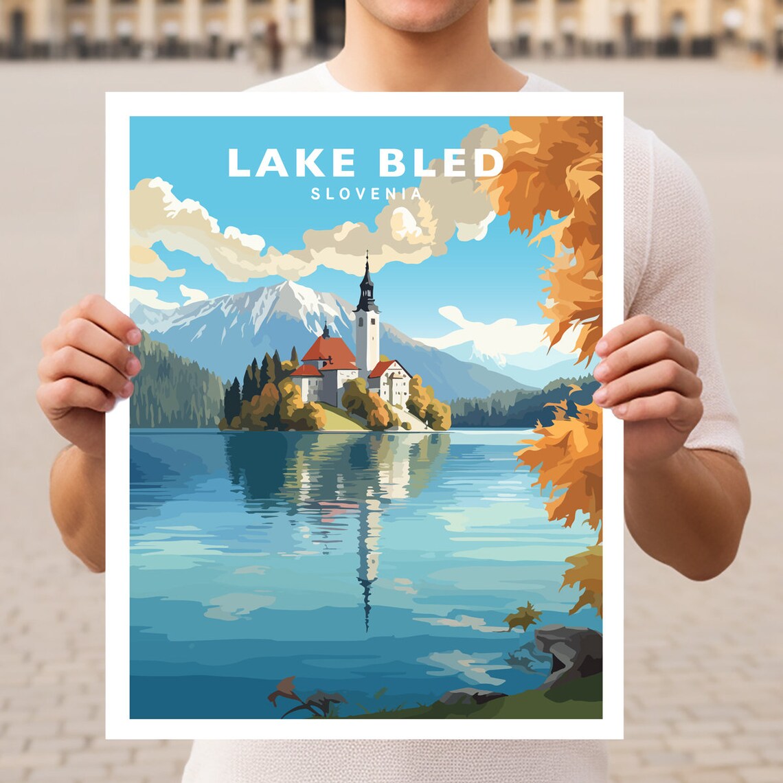 Lake Bled Slovenia Wall Art Print