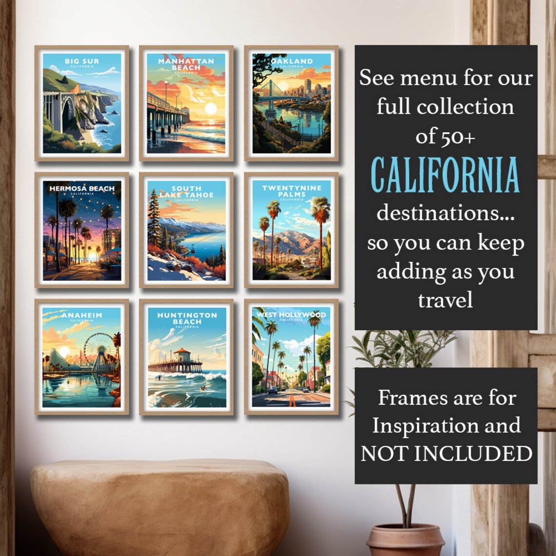 San Diego California Travel Poster Print - Image 2