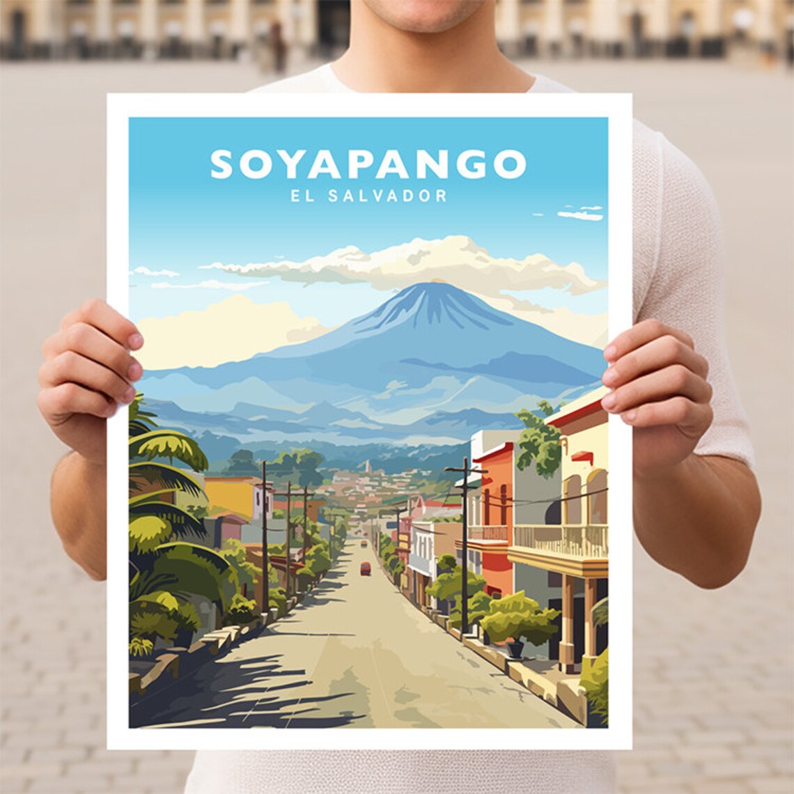 Soyapango El Salvador Travel Poster Print