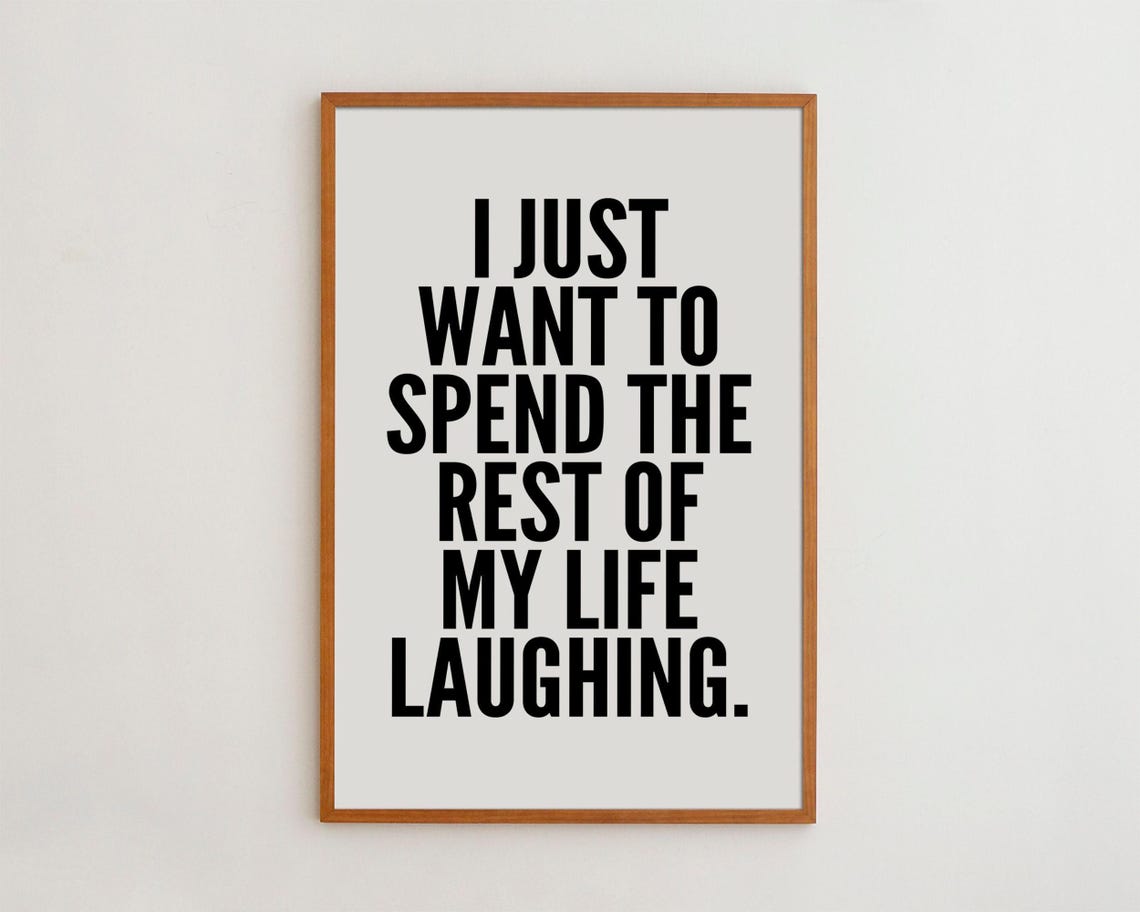 Inspirational Quote Print, Black And White Typography Art