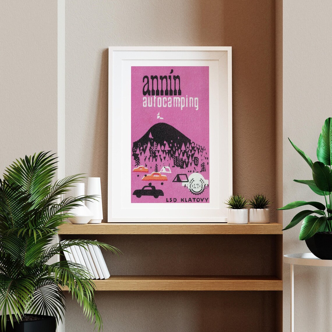Autocamping Matchbox Vintage Poster Print - Image 2