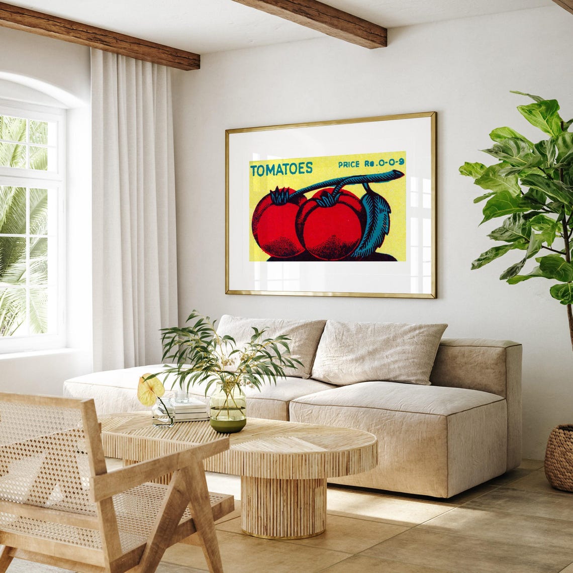 Tomatoes Vintage Kitchen Food Label Red Fruit Artwork Poster - Image 4
