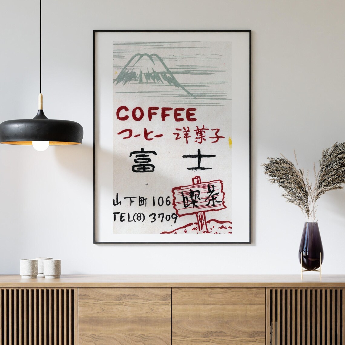 Mountain Coffee Matchbox Vintage Poster Print - Image 4