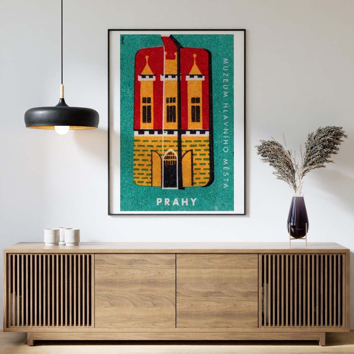 Prahy Castle Vintage Czech Travel Poster - Image 4