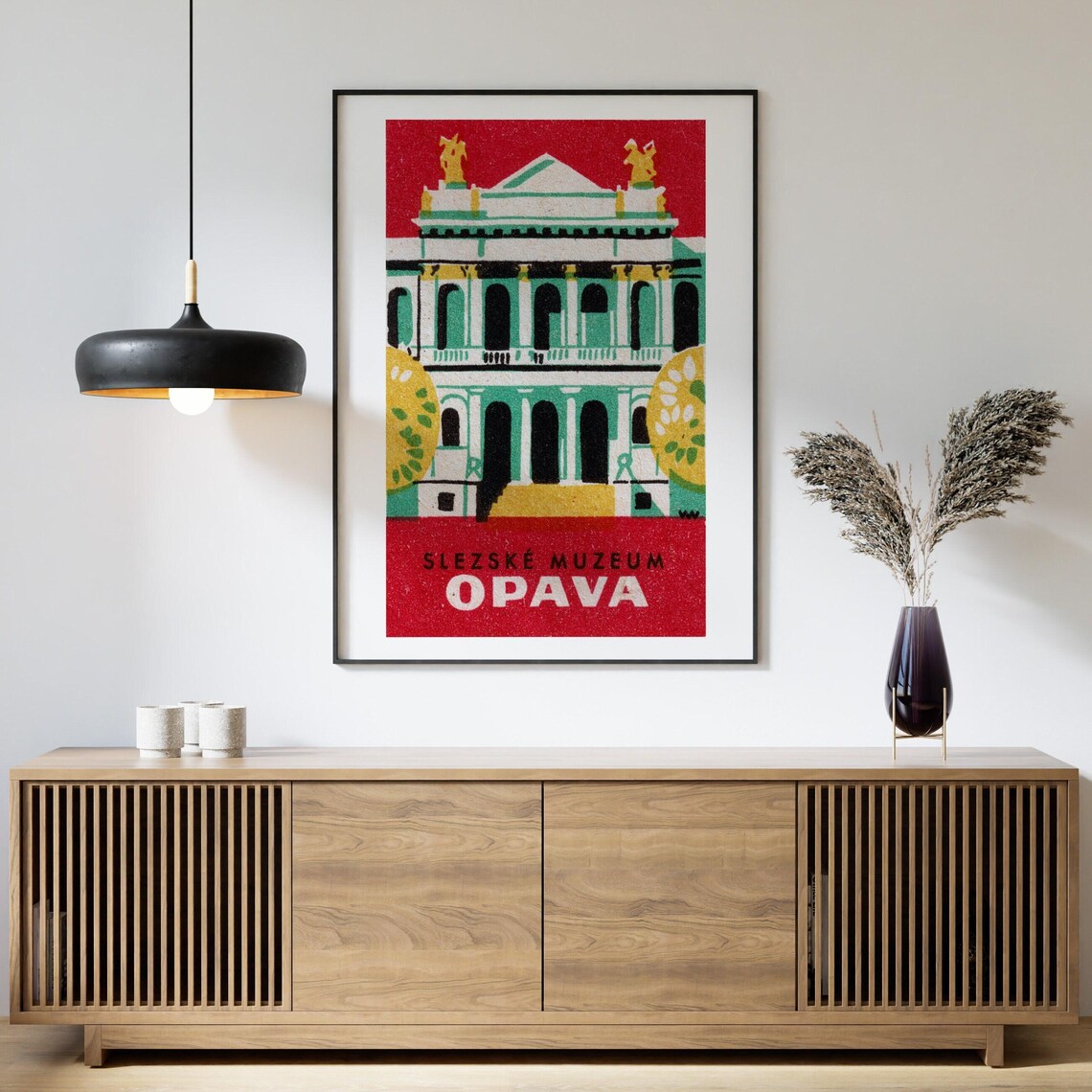 Silesia Museum Opava Vintage Czech Poster Print - Image 4