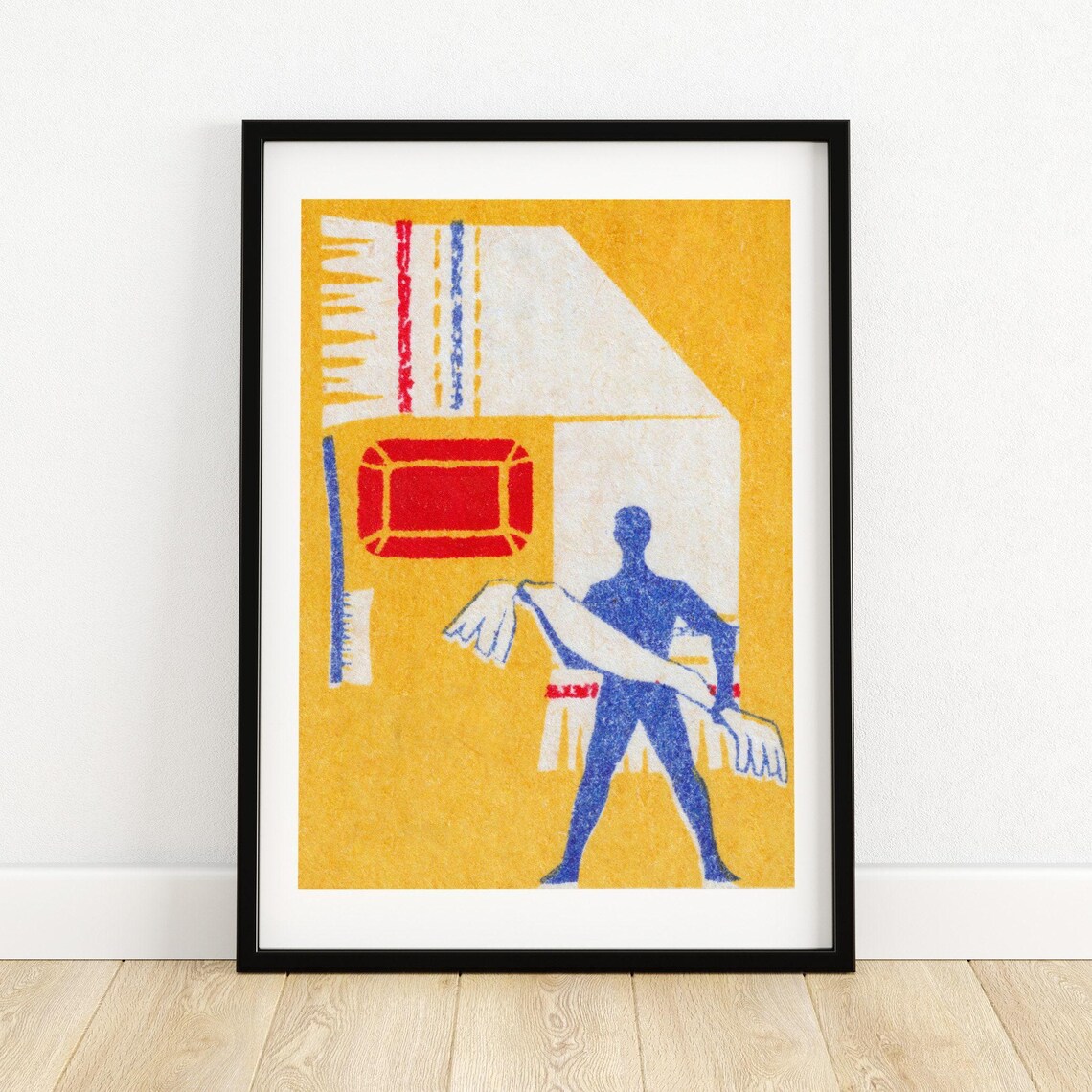 Personal Hygiene Is Health Vintage Matchbox Label Art Poster