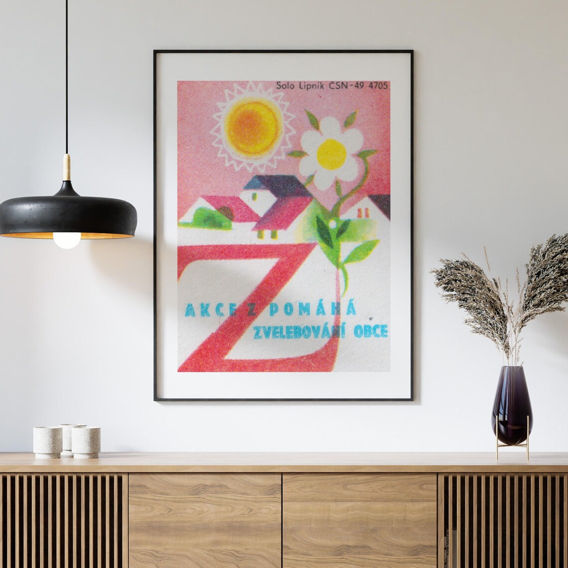 Akce Z Czech Village Beautification Folk Competition Vintage Print - Image 4