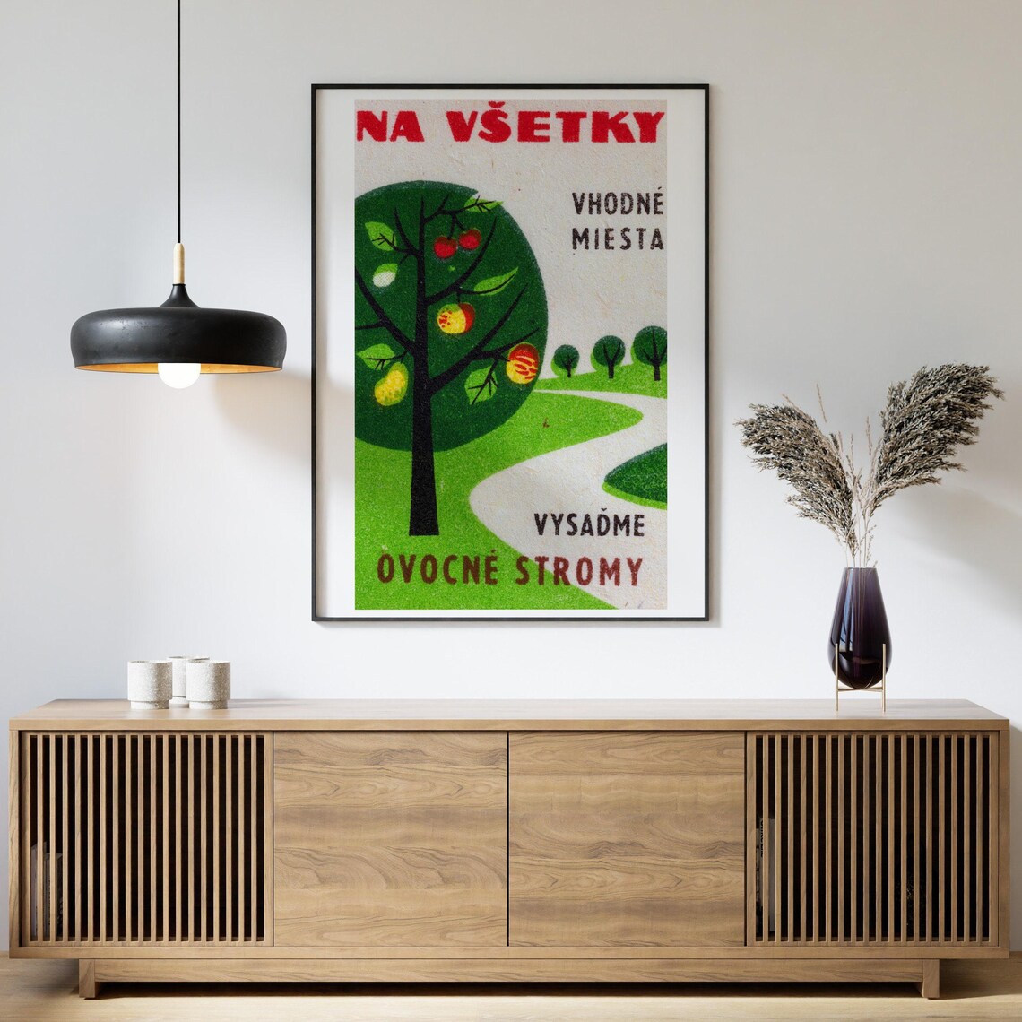 Plant Fruit Trees Slovak Orchard Planting Matchbox Label Poster - Image 4