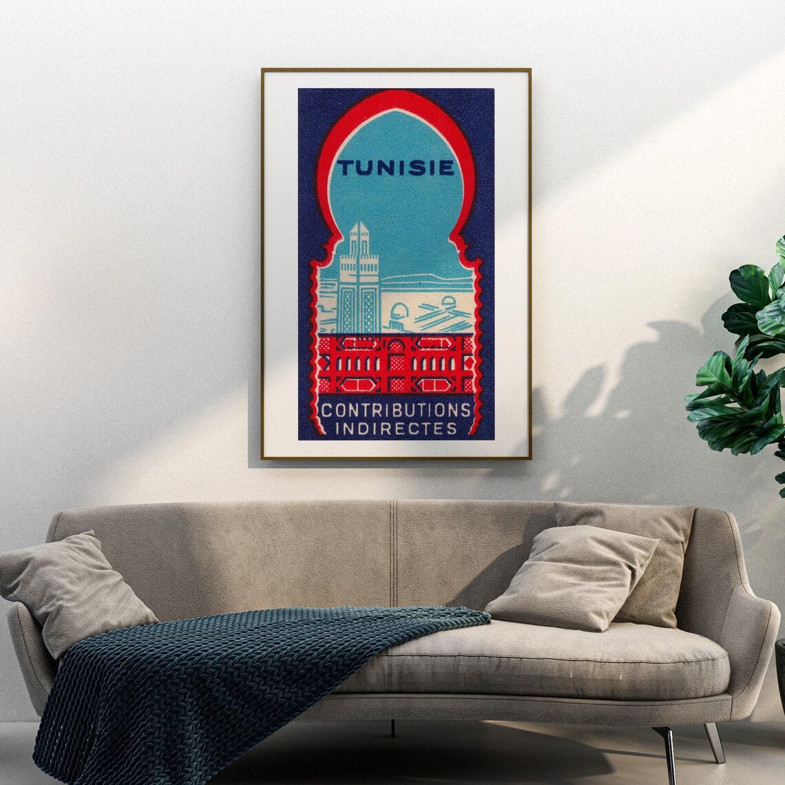 Tunisia Matchbox Vintage Sweden Poster Print - Image 3