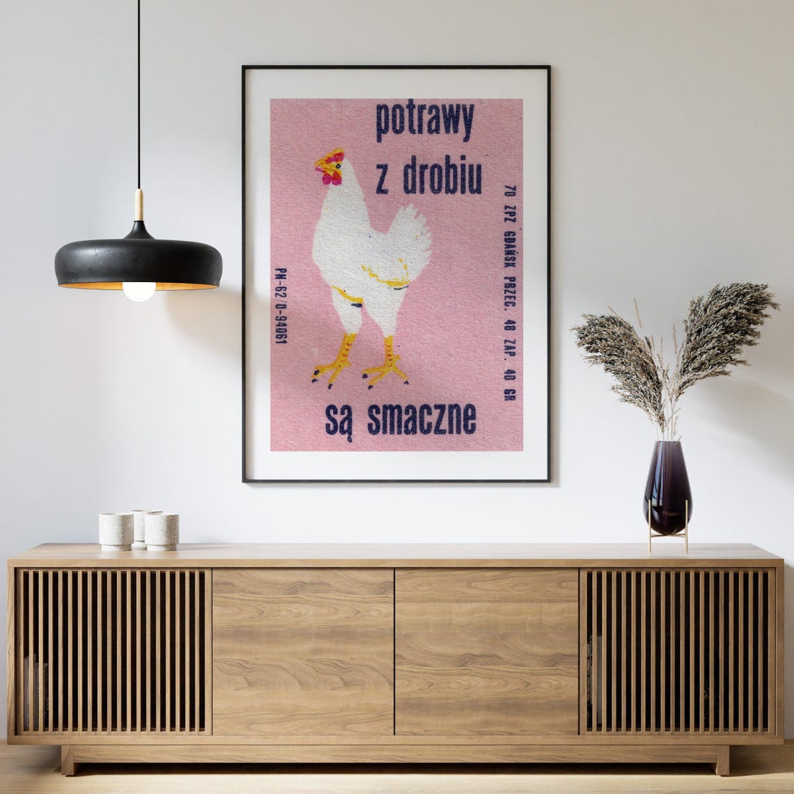 Potrawy Z Drobiu Sa Smaczne Polish Chicken Matchbox Label Poster - Image 4