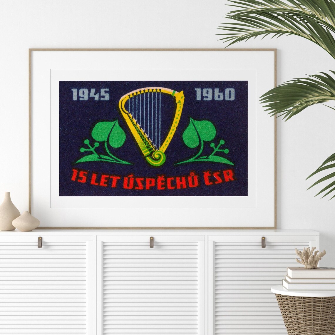 Golden Harp 15 Years CSR Anniversary Music Celebration Vintage Poster - Image 2