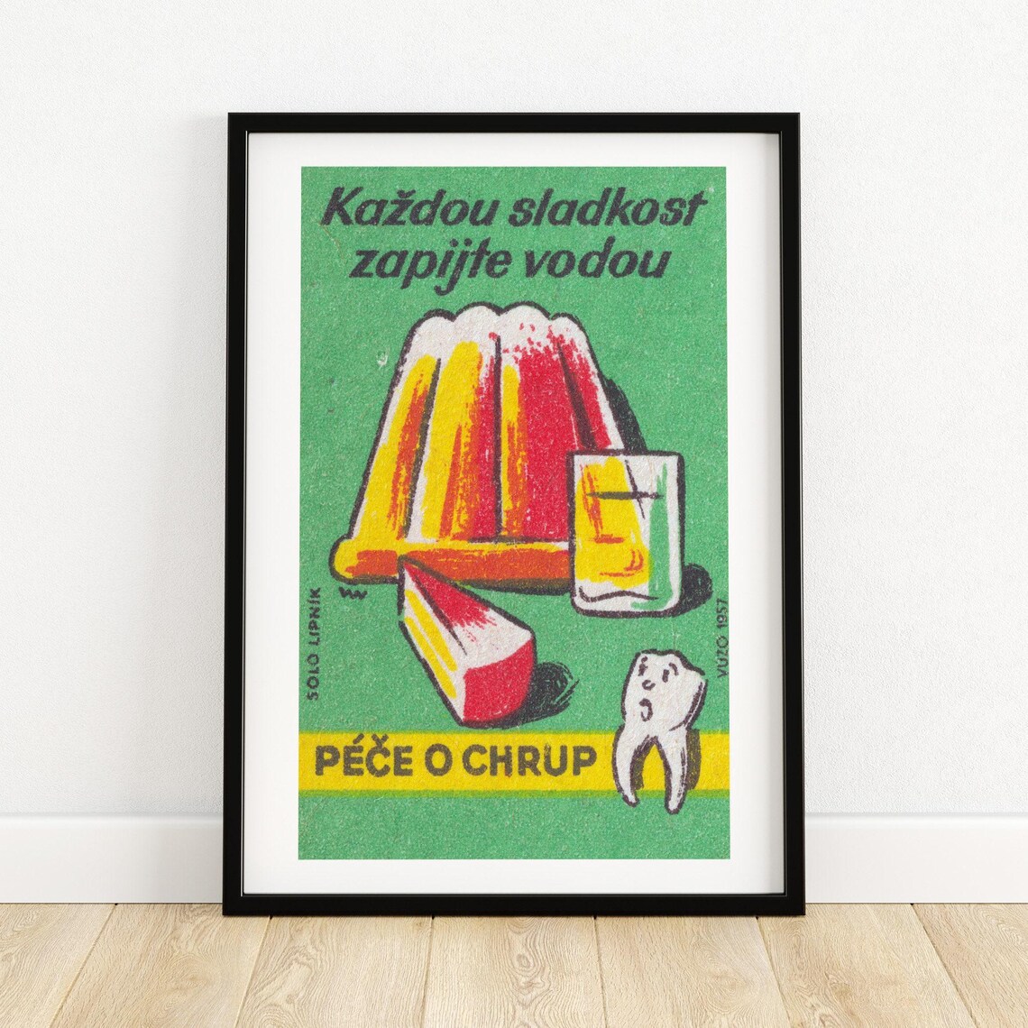 Wash Down Sweets With Water Vintage Poster Print