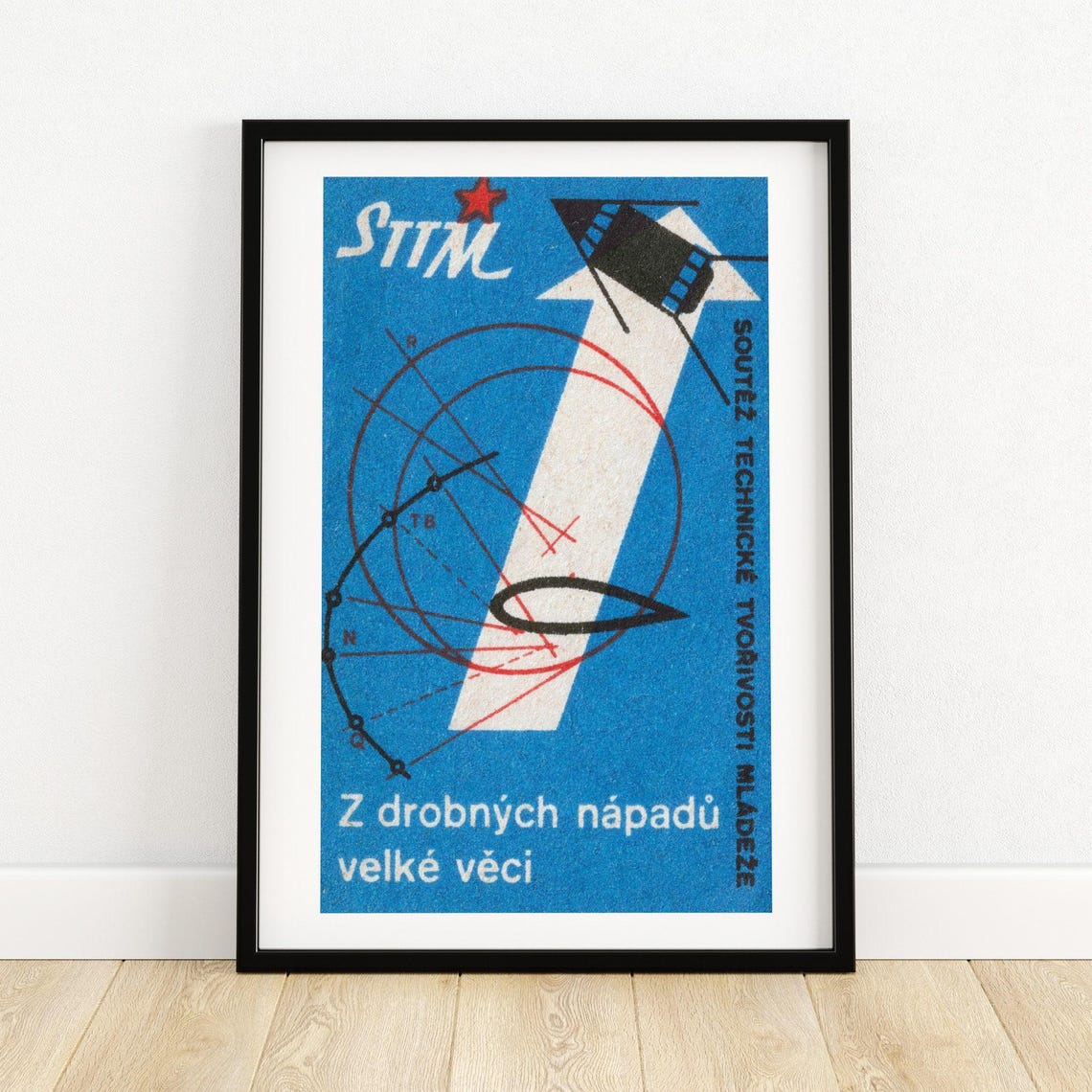 STM Czech Youth Technical Creativity Contest Vintage Space Poster