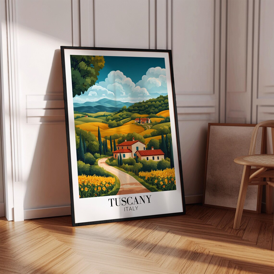 Tuscany Italy Travel Poster, Europe Wall Decor - Image 2
