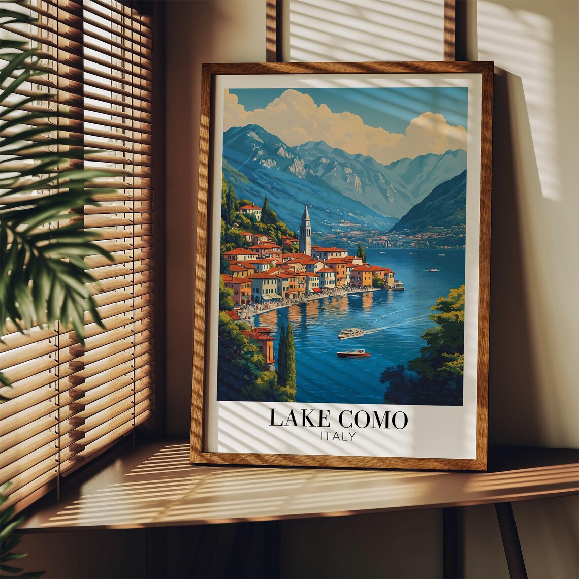 Lake Como Italy Travel Poster, Europe Wall Decor - Image 3