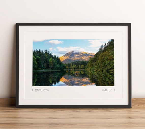 Glencoe Valley Print Poster Coordinates Wall Art Photo