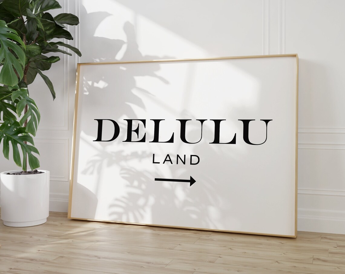 Delulu Land Retro Aesthetic Apartment Art Print - Image 2