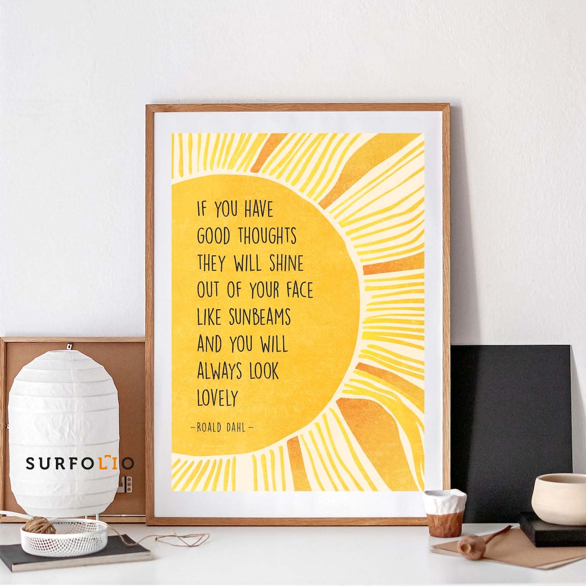 Roald Dahl Quote, Inspirational Wall Art Print