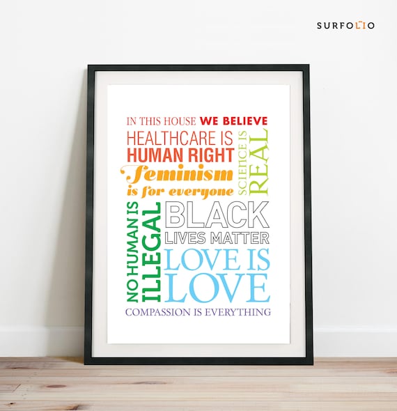 We Believe Poster, Feminist Human Rights