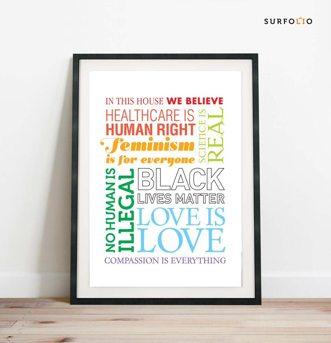 We Believe Poster, Feminist Human Rights