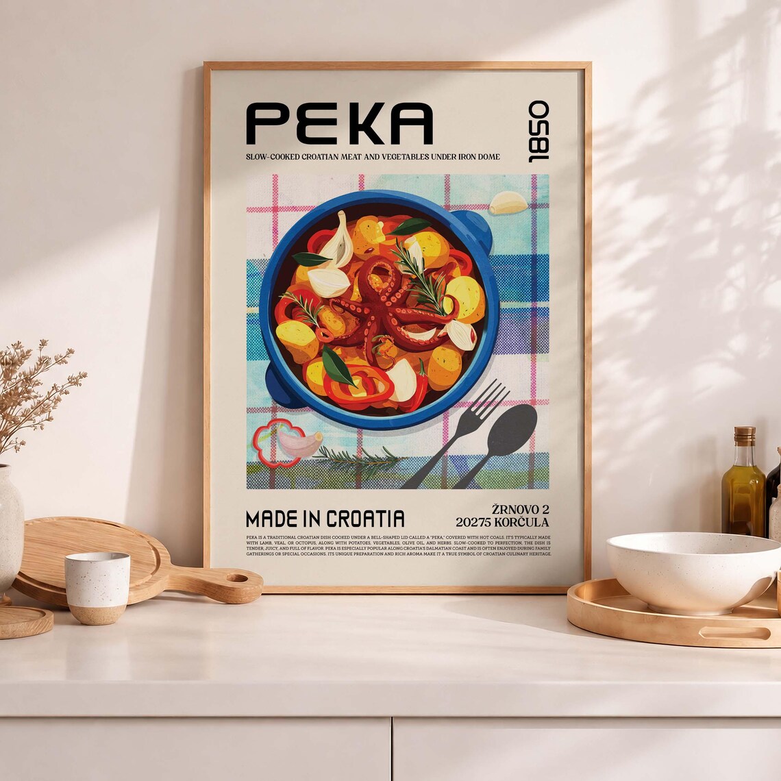 Peka Poster, Croatian Food Art Print