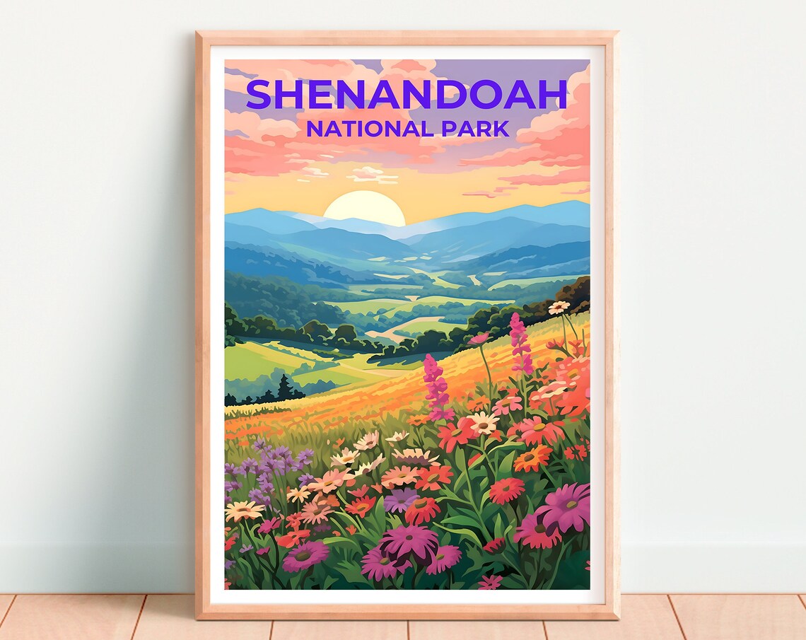 Shenandoah Virginia Travel Poster, Nature Wall Art - Image 4