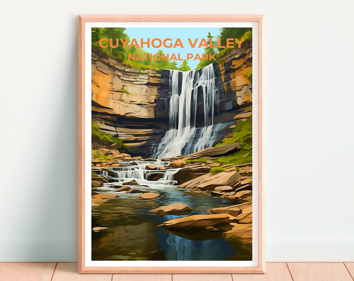 Cuyahoga Valley Ohio Travel Poster, Nature Print - Image 4